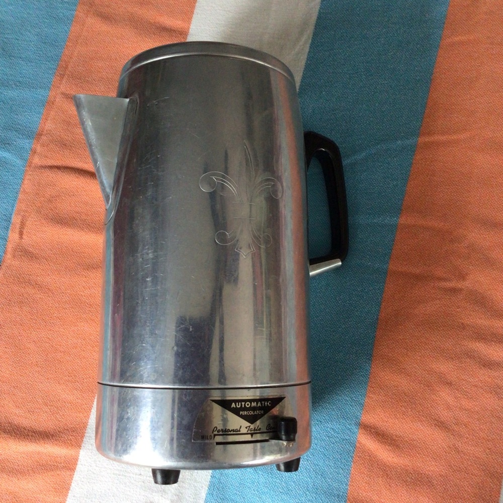 Vintage coffee percolator.